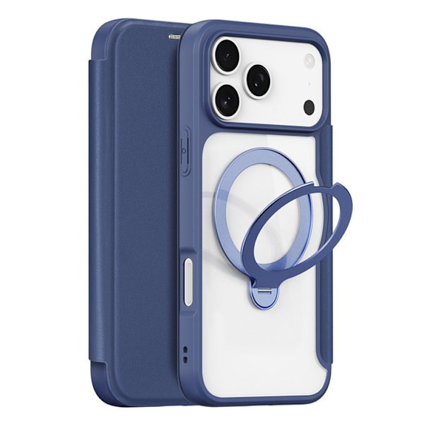 Dux Ducis iPhone 17 Pro Max Plånboksfodral MagSafe Skin X Pro Blå