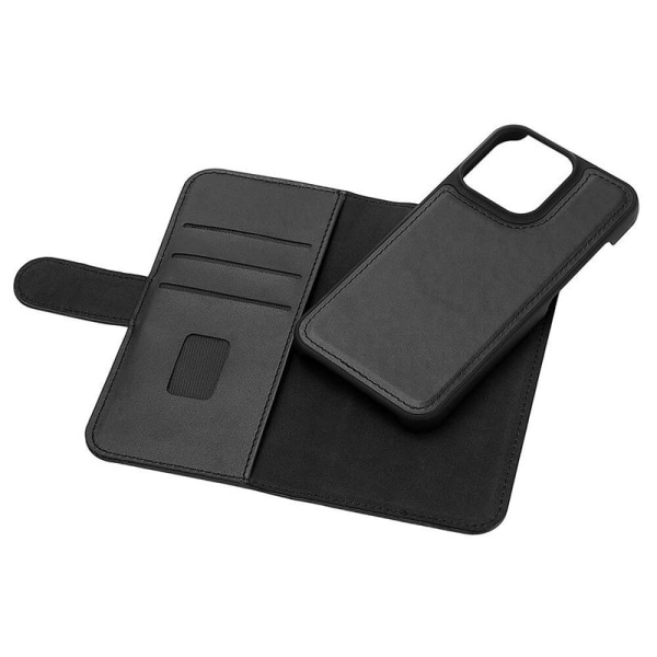 Gear matkapuhelinkotelo iPhone 13 Prolle 2in1 magneettikuori - musta Black
