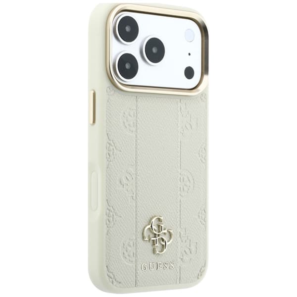Guess Mobilskal För iPhone 18 Pro Max/17 Pro Max Magsafe Stripe Peony 4G Logo