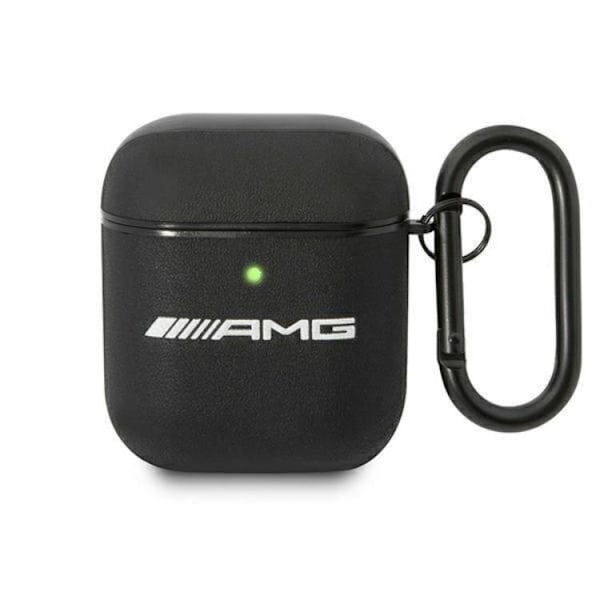 AMG AirPods Skal Läder Big Logo - Svart Svart