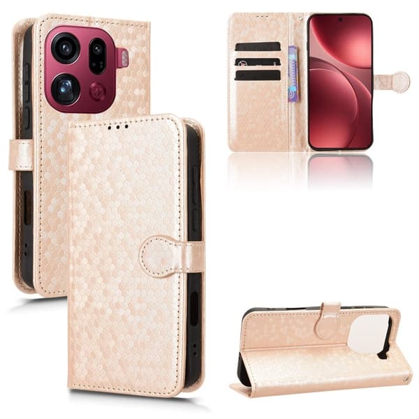 Oppo Find X9 Pro 5G Kortfack Plånboksfodral Konstläder - Roséguld