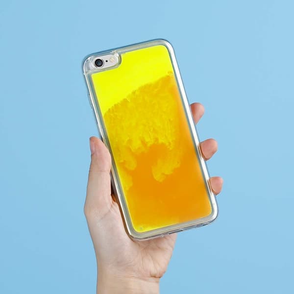 Liquid Neon Sand cover til iPhone 6/6s Plus - Orange Orange
