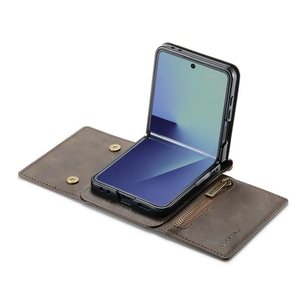 DG.MING Mobilskal till Galaxy Z Flip 7 RFID-Skydd M5 - Brun Brun