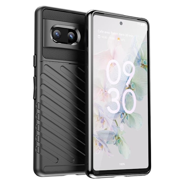 Google Pixel 7 Skal Thunder Flexible Armored - Svart Svart