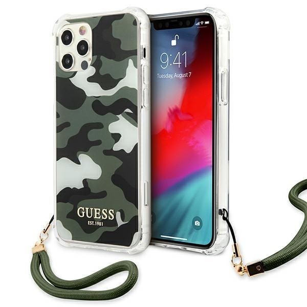 Guess iPhone 12 Pro Max Skal Camo Collection - Grön Grön