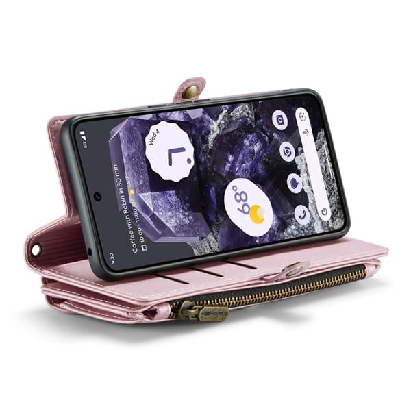 CASEME Plånboksfodral Konstläder till Google Pixel 8 - Rosa