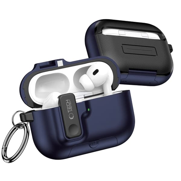 Tech-Protect Apple Airpods Pro 3 Skal Slim Hook - Marinblå Blå