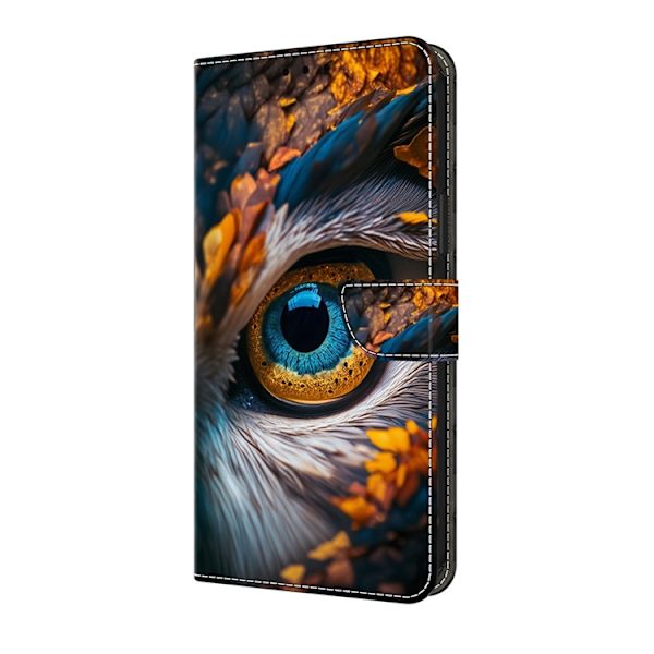 Galaxy A17/A26 Plånboksfodral Konstläder Pattern Printing Blå