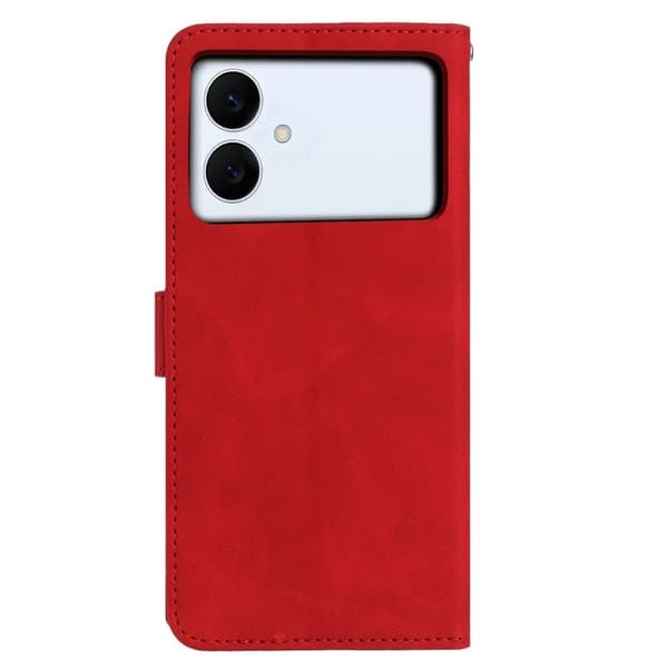 Samsung Galaxy S26 Edge Plånboksfodral Konstläder Ställ - Röd