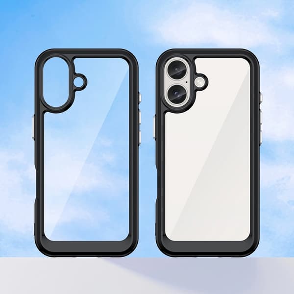 Telefontaske til iPhone 16 Outer Space - Sort Black