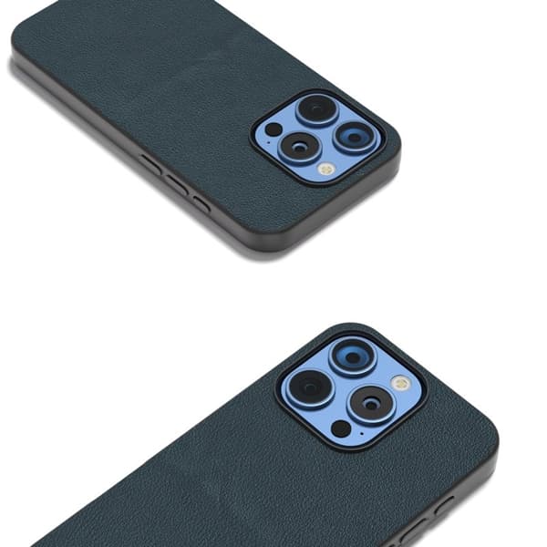 ABEEL Mobilskal till iPhone 16 Pro Max Äkta Läder Anti-rep Grön
