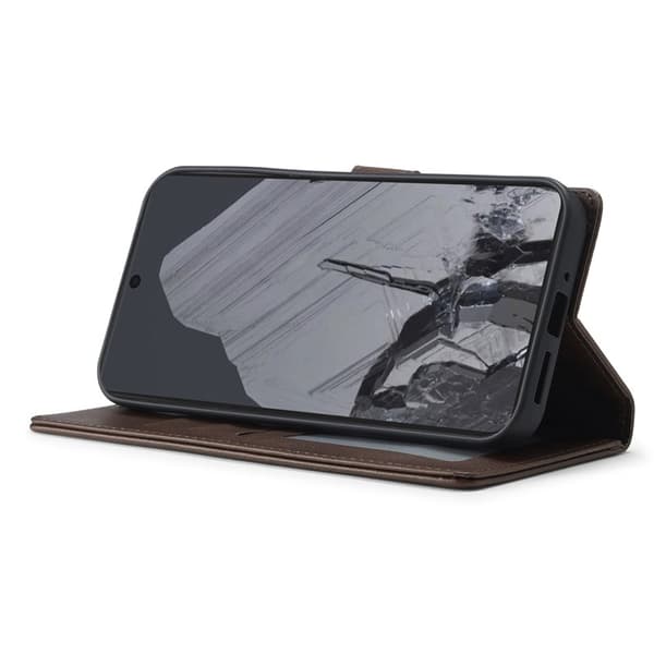 LC.IMEEKE Google Pixel 9 Pro XL Plånboksfodral Konstläder - Brun