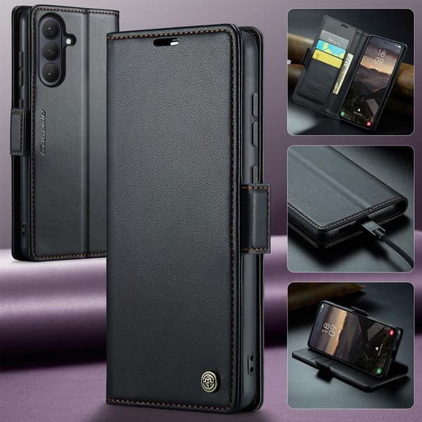 CASEME Galaxy S26 Plånboksfodral RFID Blocking Svart