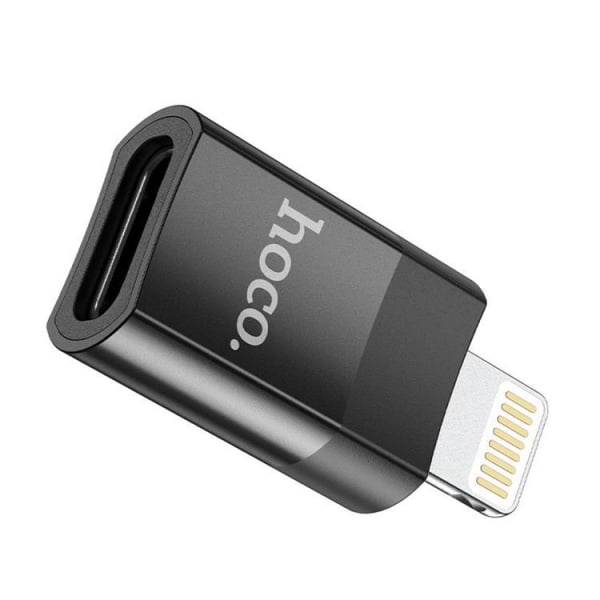 Hoco UA17 USB-C-sovitin Lightningiin - musta