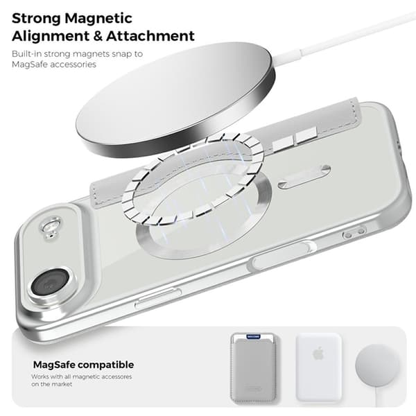 iPhone Air Plånboksfodral MagSafe RFID-Skydd - Titangrå Grå