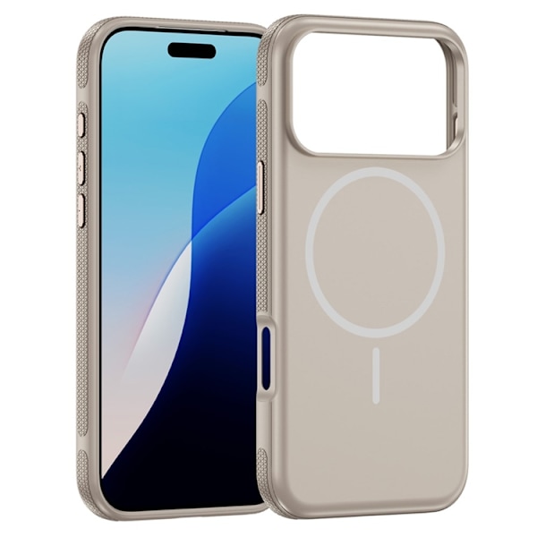 Mobilskal till iPhone 17 Pro Max MagSafe PC + TPU Shockproof - Grå Grå