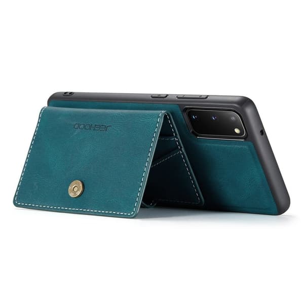 JEEHOOD Samsung Galaxy S20 Konstläder Plånboksfodral Detachable Grön