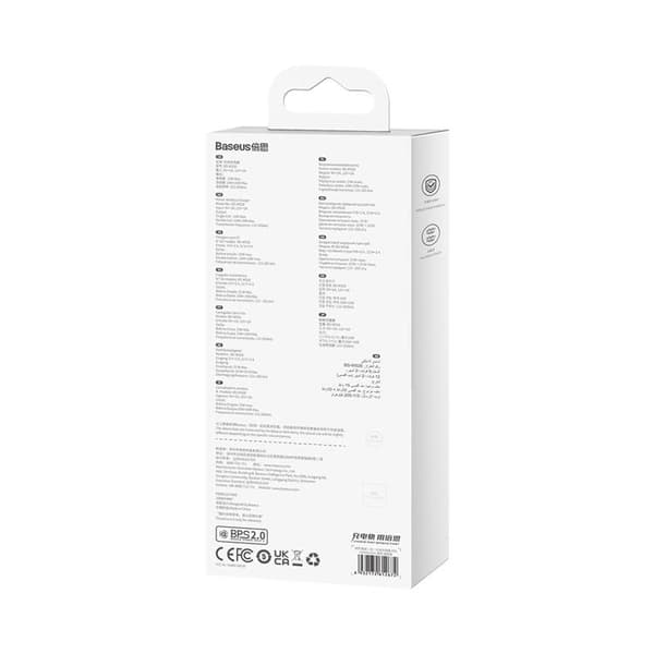Baseus Trådlös Laddare Digital LED Display 20W - Musta Black