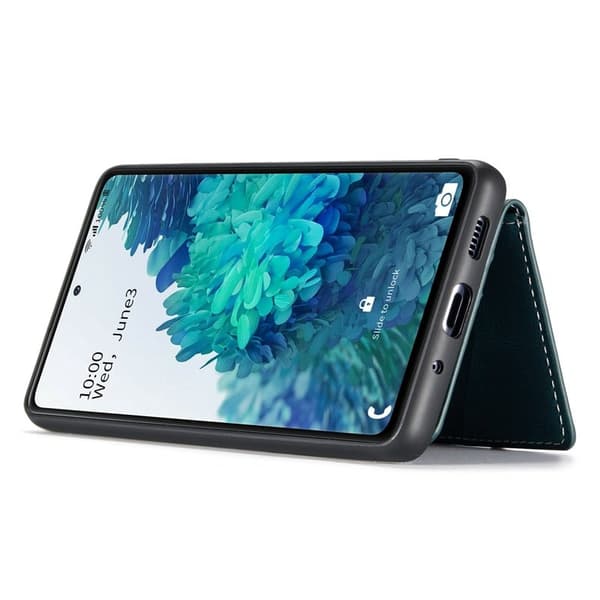 JEEHOOD Mobilskal till Samsung Galaxy S20 FE 2022 Wallet Grön