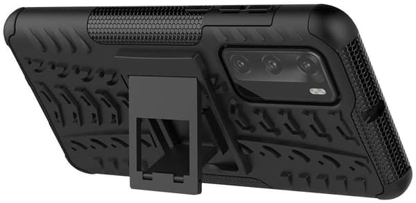 Tyre Kickstand mobilcover til Huawei P40 - Sort Black