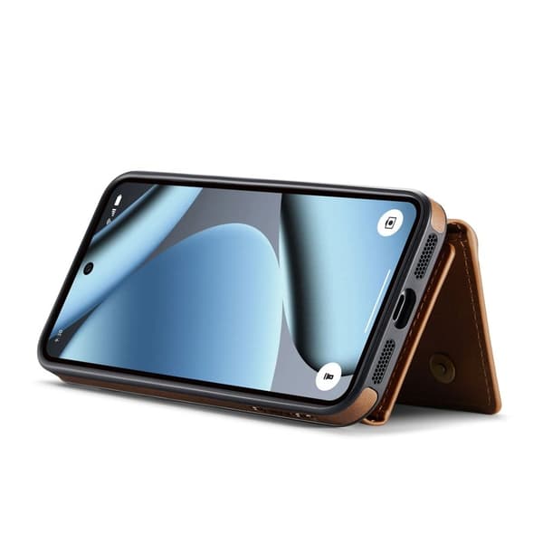 DG.MING Serie Mobilskal till Google Pixel 10 Pro XL Konstläder Magnetisk Brun
