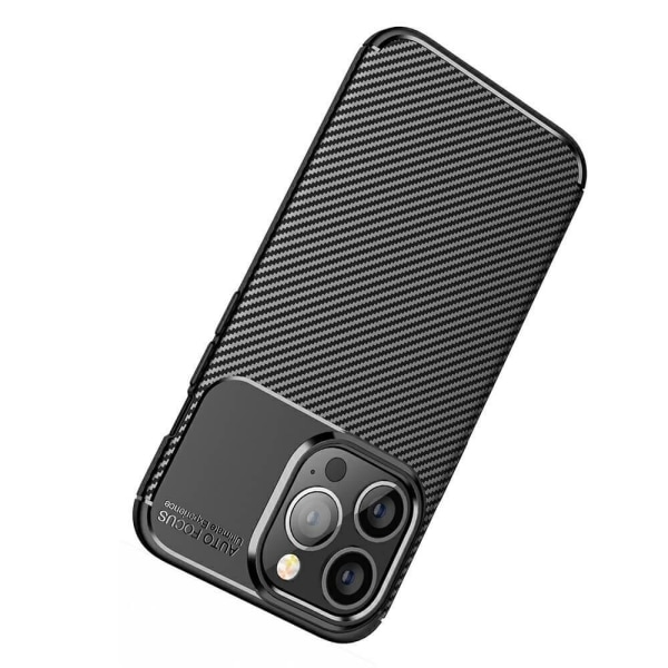 Carbon Fiber mobiltaske til Apple iPhone 13 Pro - Brun Brown