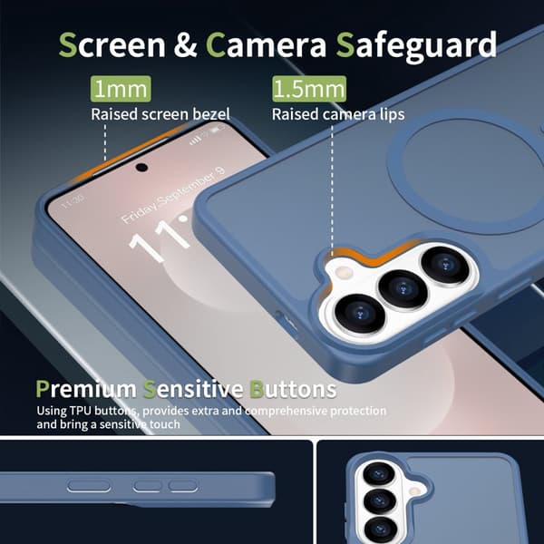 Mobilskal för Samsung Galaxy S26 Plus Magnetiskt TPU - Blå