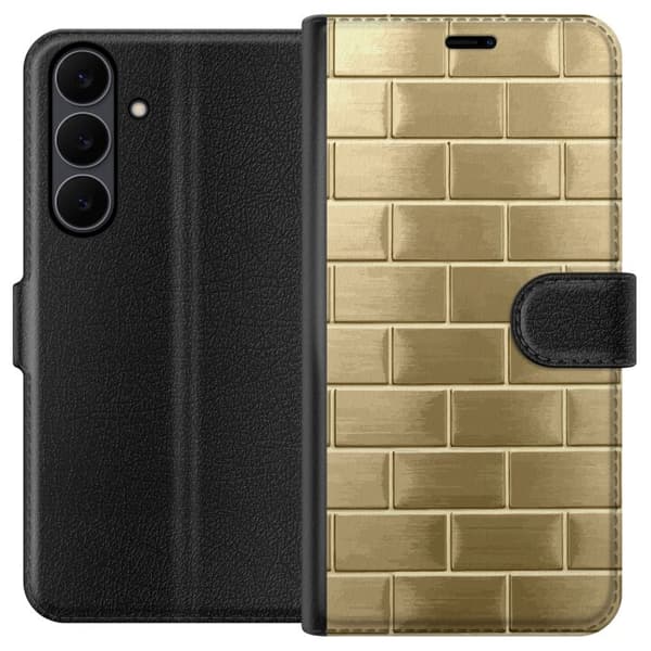 Pungcover til Samsung Galaxy S25 FE med Gyldne Mursten