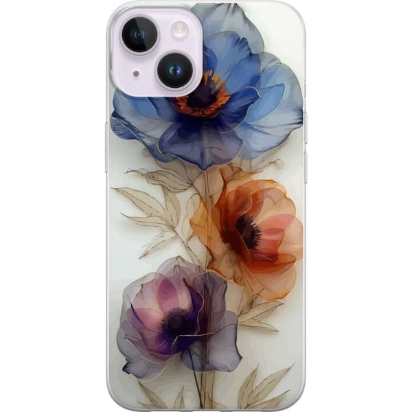 Mobilcover til Apple iPhone 15 Plus med Silkeblomster