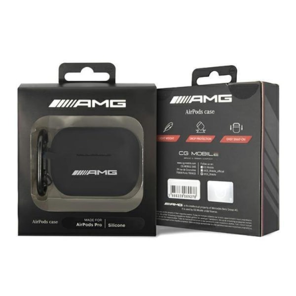 AMG AirPods Pro Shell Silicone Big Logo - musta