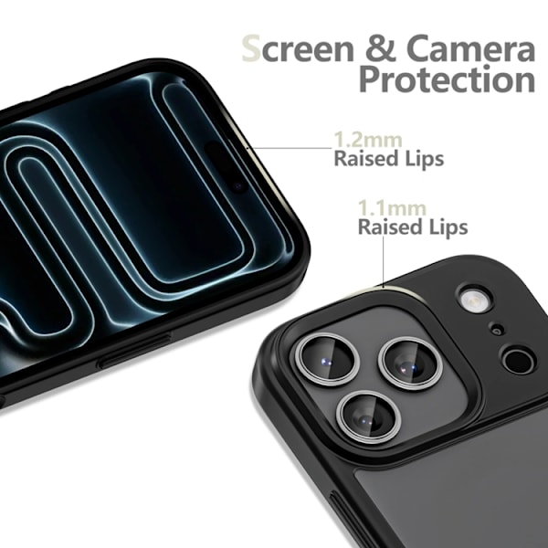 Tech-Protect Telefontaske til iPhone 17 Pro Max Magsafe - Mat Sort Svart