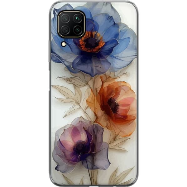 Mobilcover til Huawei P40 lite med silkeblomster