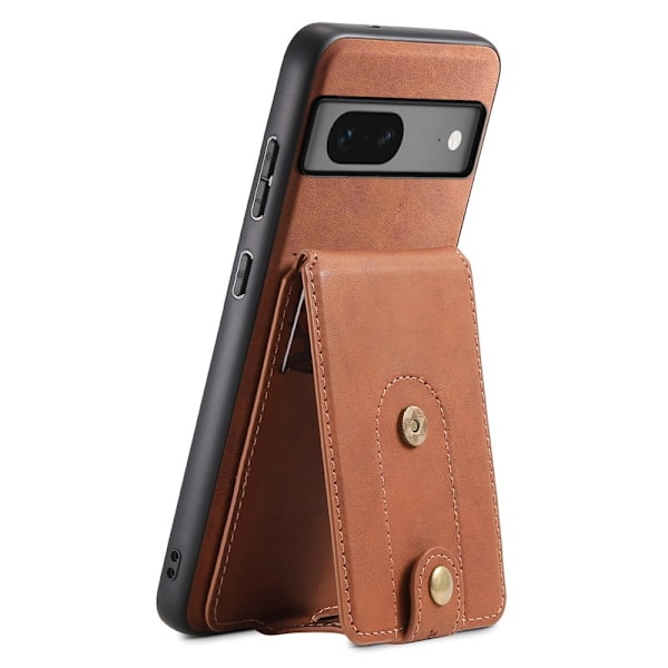 DENIOR D14 Google Pixel 7 5G Magnetfodral PU+PC+TPU Brun