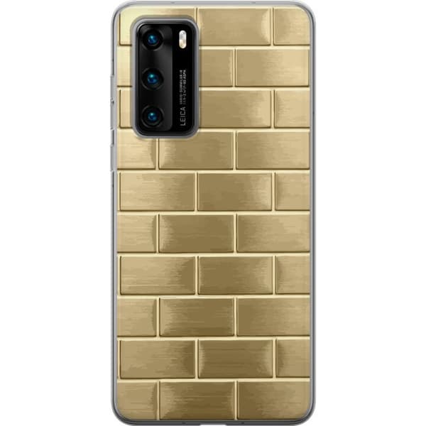 Mobilskal till Huawei P40 med Gyllene Murstenar