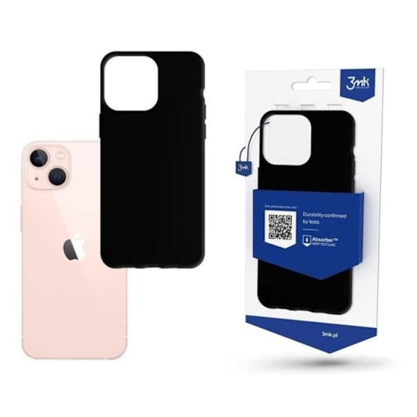 3MK iPhone 14 Kuori Matt Lovage - Musta Black