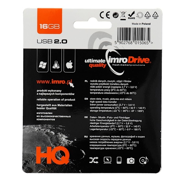 Imro Portable Memory Pendrive Axis 16 GB