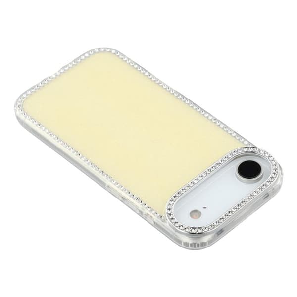 Mobilskal till iPhone Air Rhinestone Edge - Glitter Gul Gul