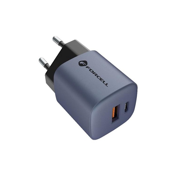 Forcell F-Energy Väggladdare GaN 33W 1xUSB-C 1xUSB-A 3A PD QC 4.0