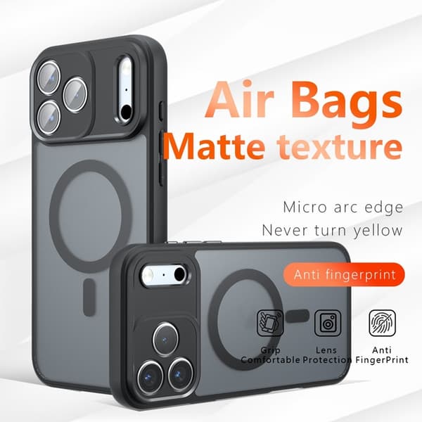 Mobilskal till iPhone 17 Pro Max MagSafe TPU+PC Matte - Svart Svart