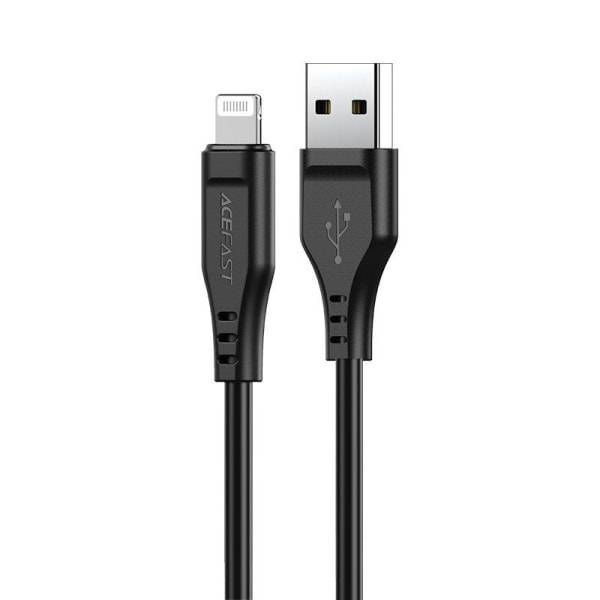 Acefast USB-Lightning-kaapeli 1,2 m - musta