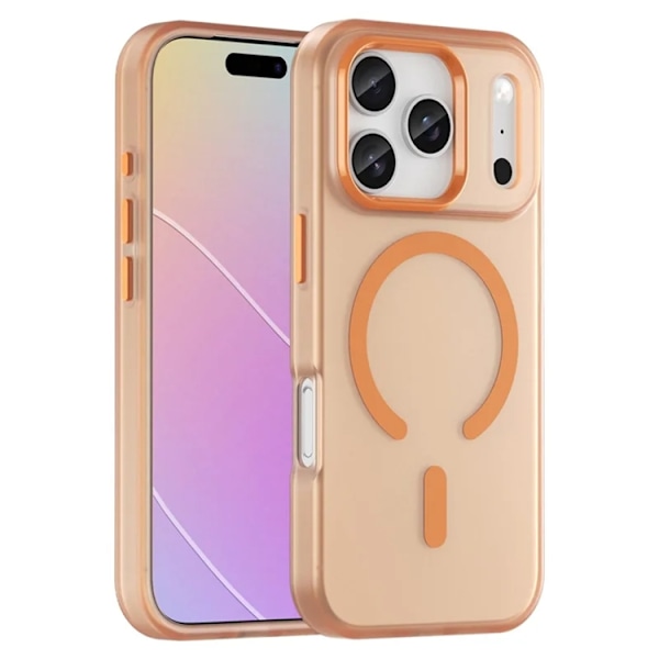 Mobilskal till iPhone 17 Pro Max MagSafe Matte Translucent - Orange Orange