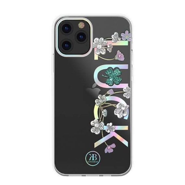 Kingxbar Lucky Series -kuorella koristeltu iPhone 12 mini läpinäkyvä