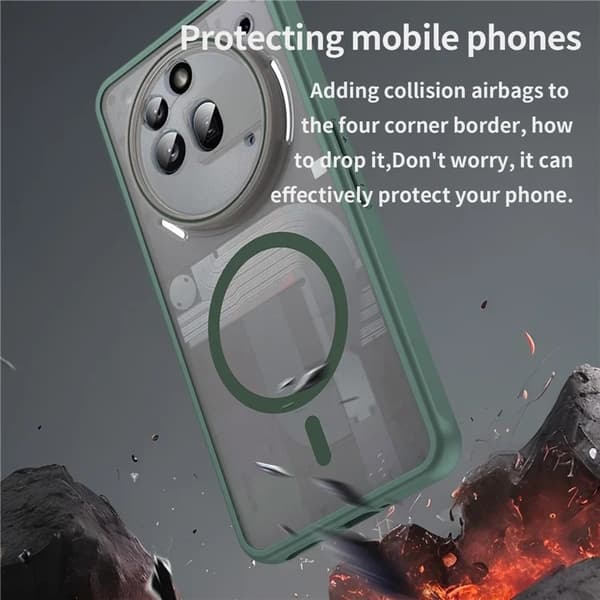 Mobilskal till Nothing Phone (3a) Pro MagSafe Anti Drop - Grön Grön
