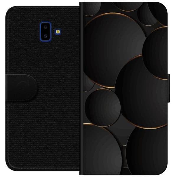 Plånboksfodral till Samsung Galaxy J6+ med Lyxig Cirklar