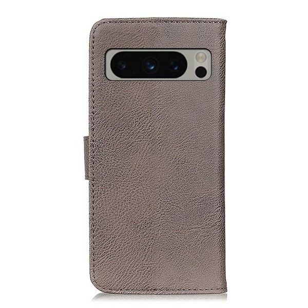 KHAZNEH Google Pixel 8 Plånboksfodral Cowhide - Grå Grå