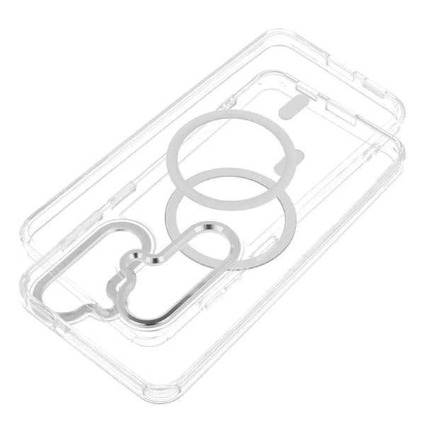 Mobilskal För Galaxy S26 MagSafe Frame Clear Hybrid - Clear Transparent