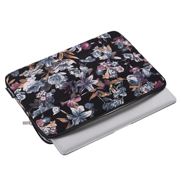 CANVASARTISAN Datorfodral 13'' Watercolor Flower Pattern H2-11 Svart