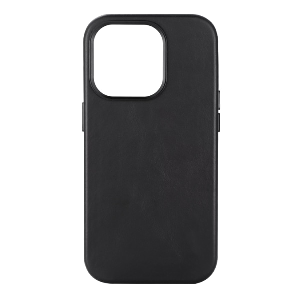 Essentials iPhone 14 Pro Mobile Case Magsafe nahka - musta