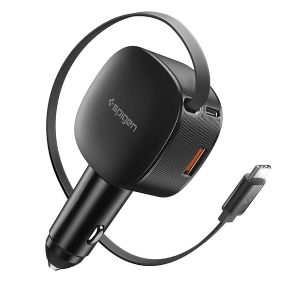 Spigen Billaddare EV603BT Essential 60W - Svart Svart