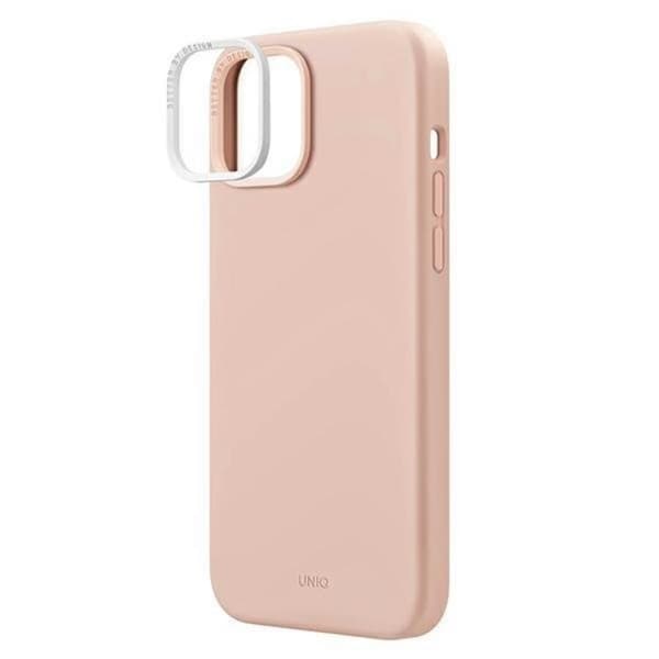 Uniq iPhone 14 Plus Mobiskal Lino - Pinkki Rosa